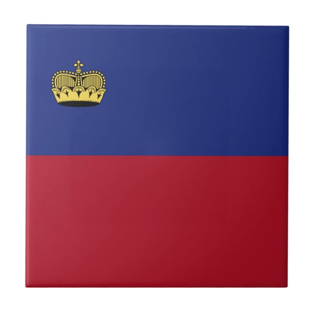 Carreau Drapeau du Liechtenstein (Devant)