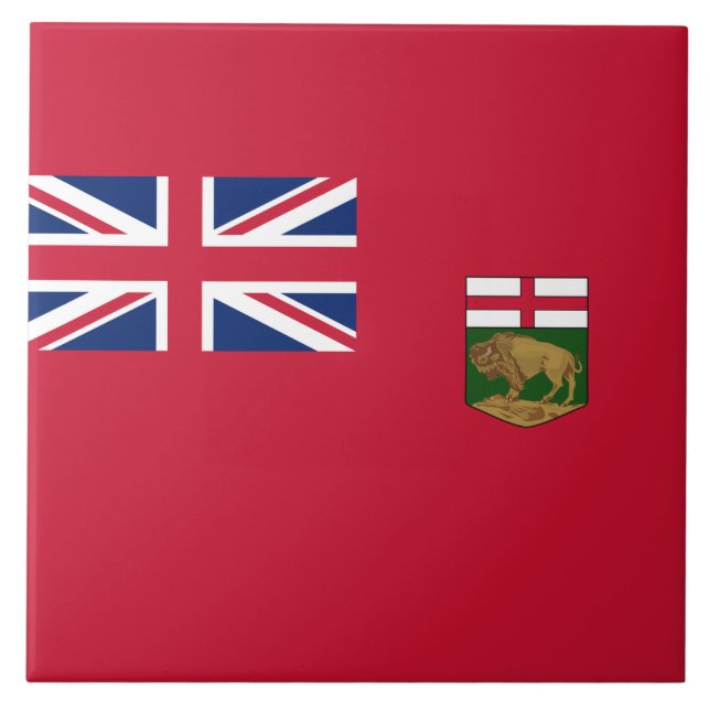 Carreau Drapeau du Manitoba (Devant)