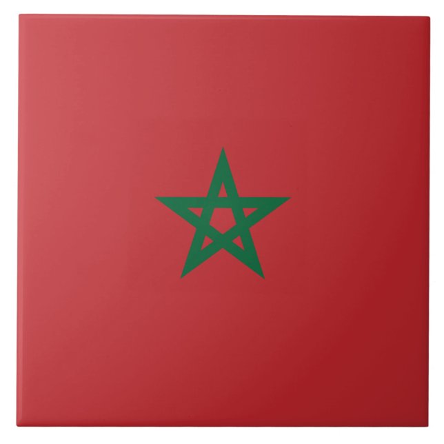 Carreau Drapeau du Maroc (Devant)