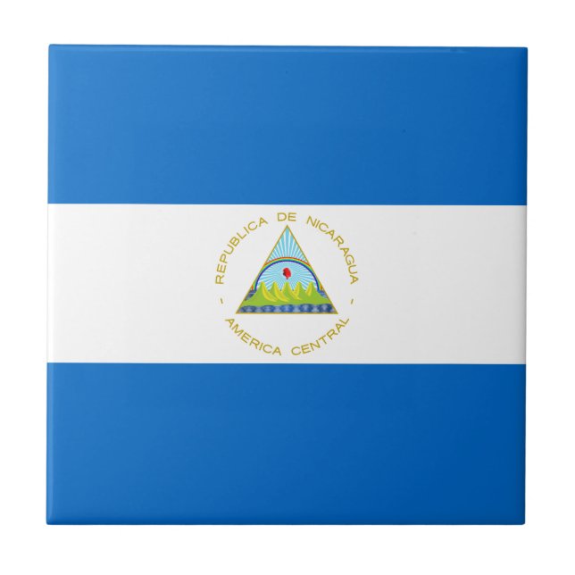 Carreau Drapeau du Nicaragua (Devant)