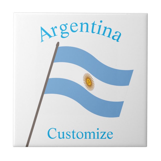 Carreau Drapeau du pays Argentine Thunder_Cove (Devant)