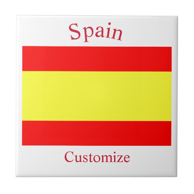 Carreau Drapeau du pays Espagne Thunder_Cove (Devant)