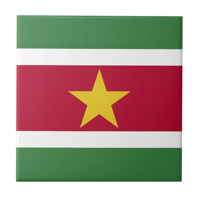 Carreau Drapeau du Suriname (Devant)