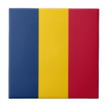 Carreau Drapeau du Tchad<br><div class="desc">Drapeau patriotique du Tchad.</div>