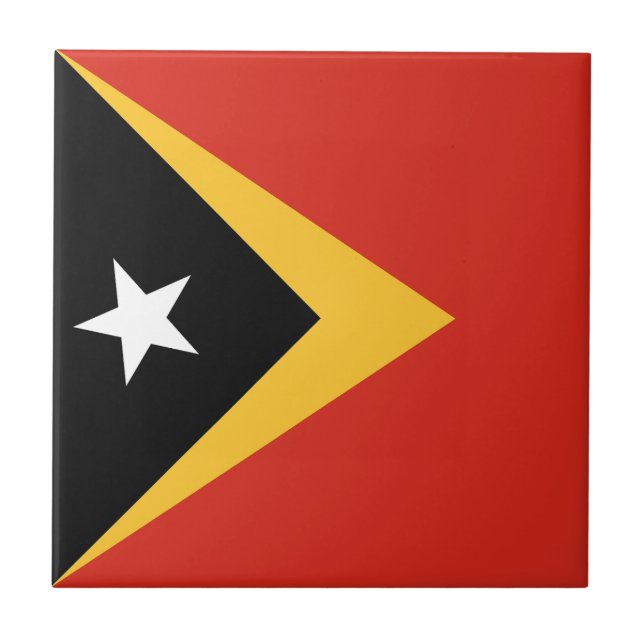 Carreau Drapeau du Timor oriental (Devant)