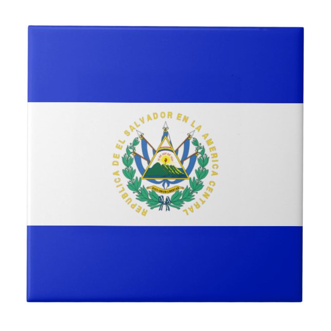 Carreau Drapeau El Salvador (Devant)