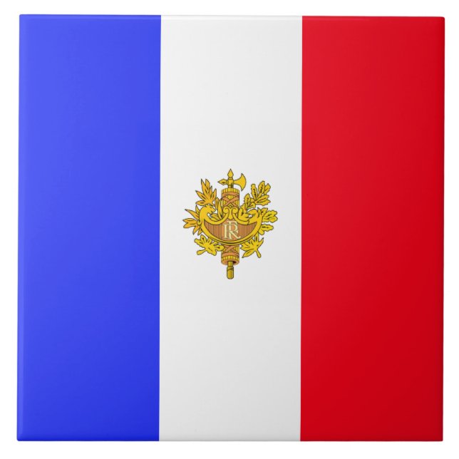 Carreau drapeau français (Devant)