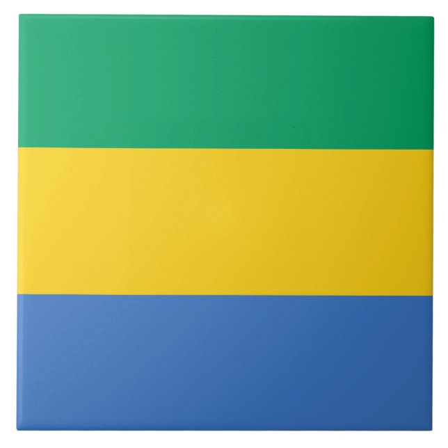 Carreau Drapeau gabonais (Gabon) (Devant)