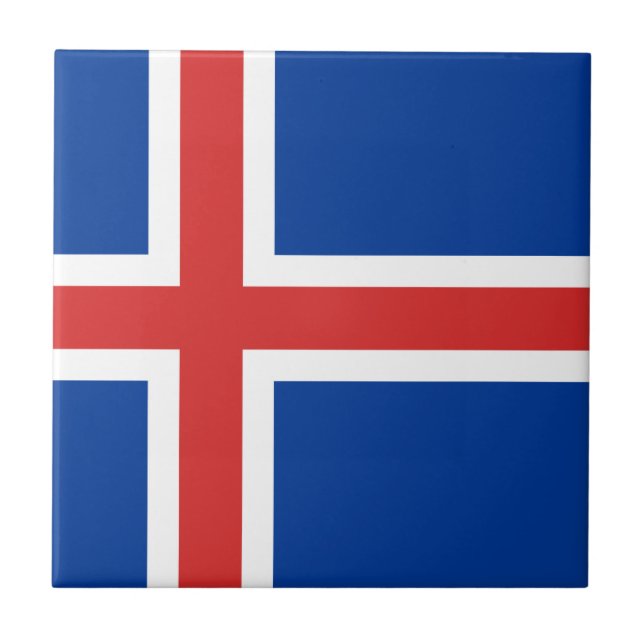 Carreau Drapeau Islande (Devant)