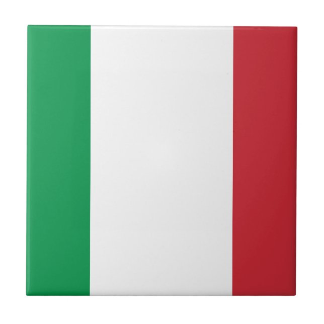 Carreau Drapeau italien - drapeau de l'Italie - l'Italie (Devant)