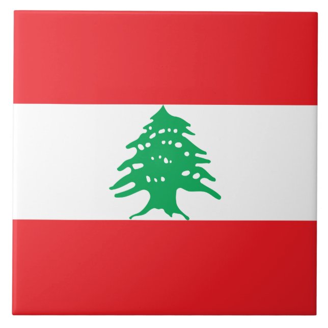 Carreau Drapeau libanais (Drapeau libanais) (Devant)