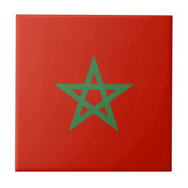 Carreau drapeau marocain (Devant)
