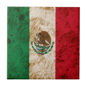 Carreau Drapeau mexicain rocailleux