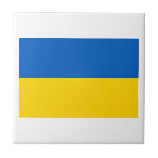 Carreau Drapeau national de l'Ukraine (Devant)