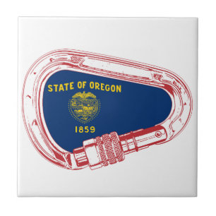 Carreau Drapeau Oregon Escalade carabiner