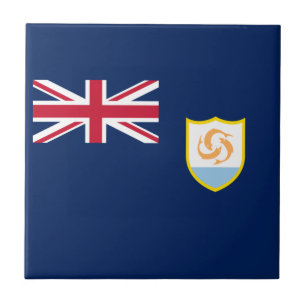 Carreau Drapeau patriotique d'Anguilla