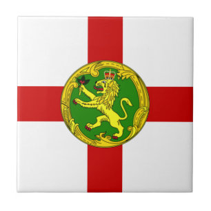 Carreau Drapeau patriotique d'Aurigny