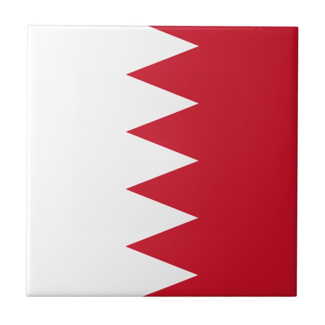 Carreau Drapeau patriotique de Bahreïn Tile (Devant)