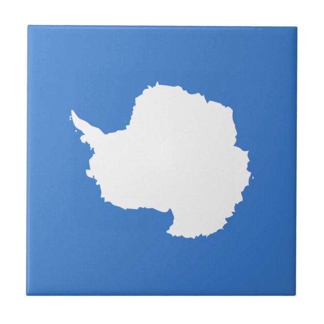 Carreau Drapeau patriotique de l'Antarctique (Devant)