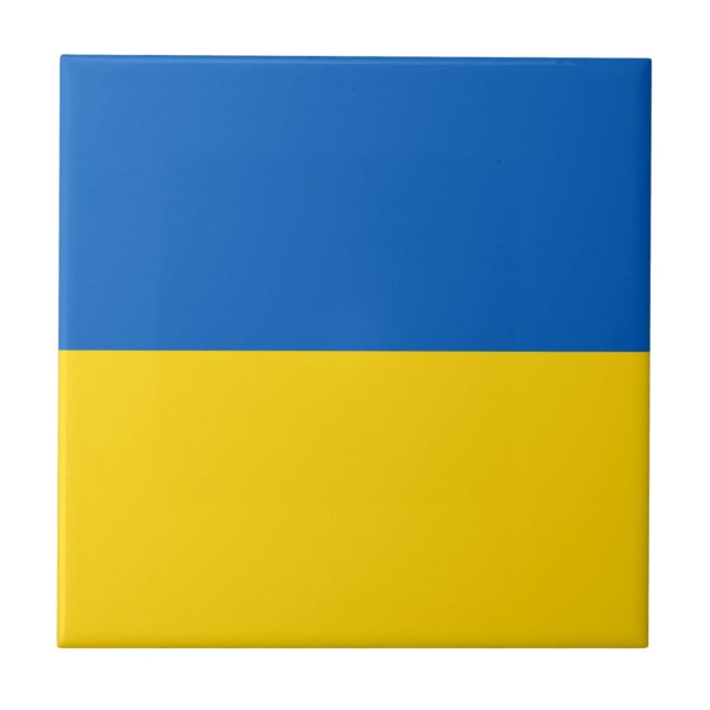 Carreau Drapeau patriotique ukrainien (Devant)