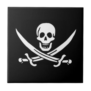 Carreau Drapeau Pirate Jolly Roger