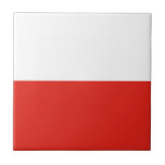 Carreau Drapeau polonais<br><div class="desc">Un cadeau idéal pour tous ceux qui sont patriotes de leur pays !</div>