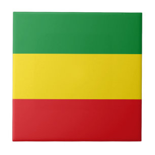 Carreau Drapeau rastafari éthiopien Rasta