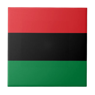 Carreau Drapeau rouge noir et vert