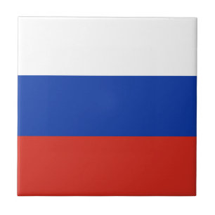 Carreau Drapeau Russie tricolore