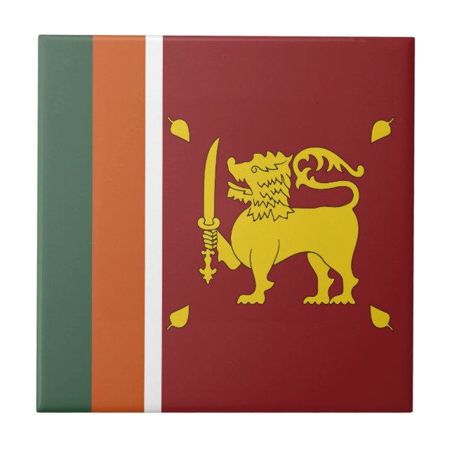 Carreau drapeau Sri Lanka (Devant)