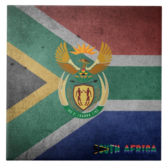 Carreau Drapeau sud-africain (Devant)