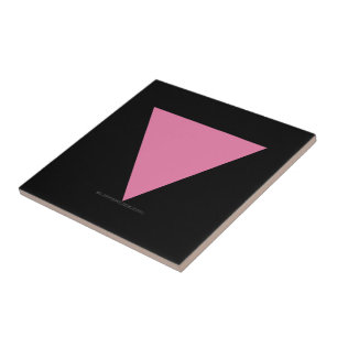 Carreau Drapeau triangle rose de SlipperyJoe's symbole ros