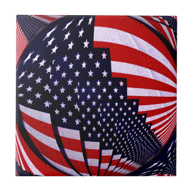 Carreau Drapeau-USA - Diffusez l'amour_ (Devant)