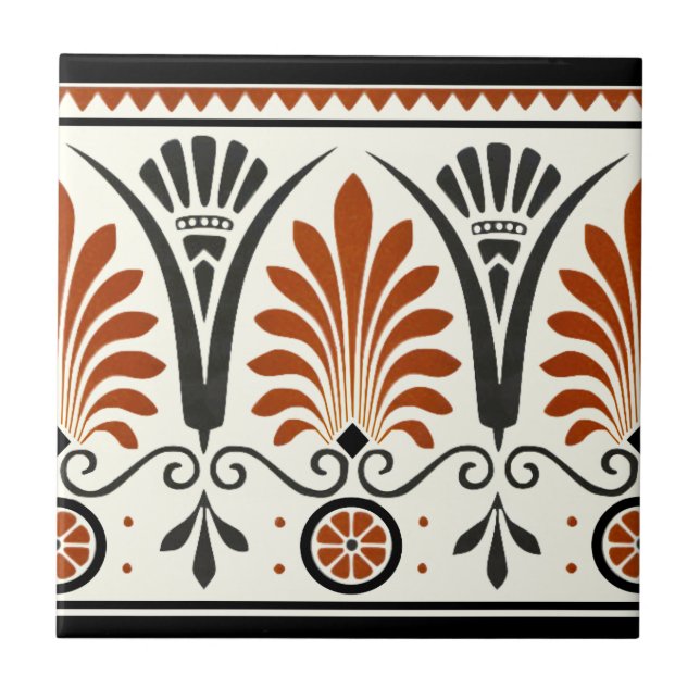 Carreau Dresser Minton Palmette Carrelage Repro couleur do (Devant)