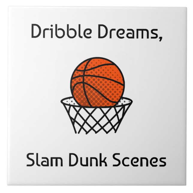 Carreau Dribble Dreams, Scènes de Dunk Basketball (Devant)