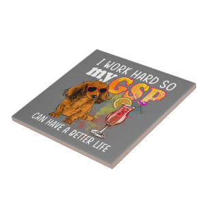 Carreau Drôle Allemand Raccourci Pointeur Cadeaux GSP Love