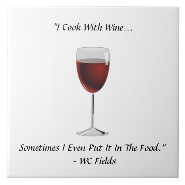 Carreau Drôle Je Cuis Avec Du Vin Même Mets-Le Dans La Cit (Devant)