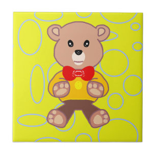 Carreau Drôle Quirky Cute Bowtie Oear Carrelage en céramiq