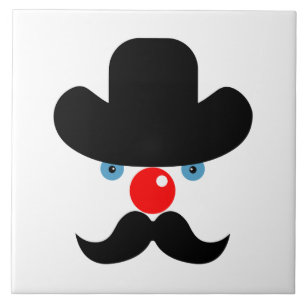 Carreau Drôle visage clown