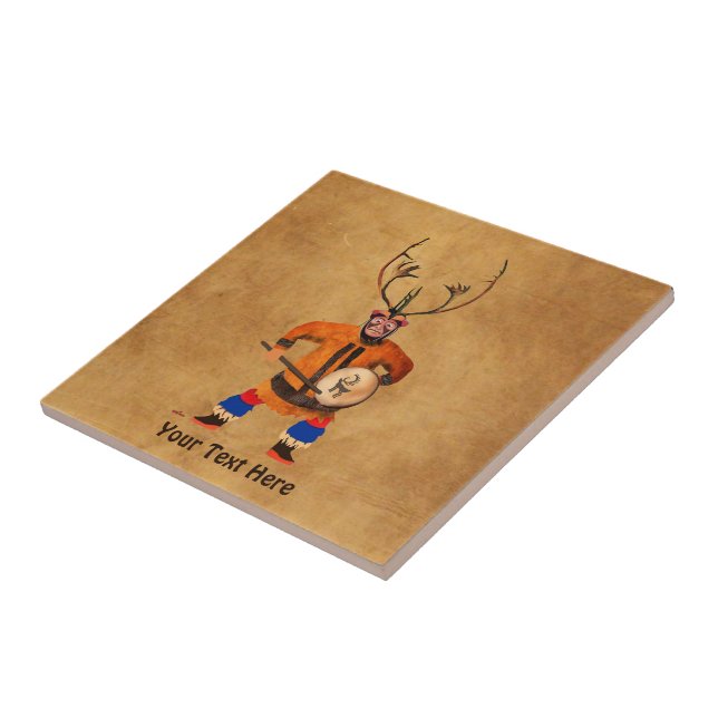 Carreau Drumming Shaman (Côté)