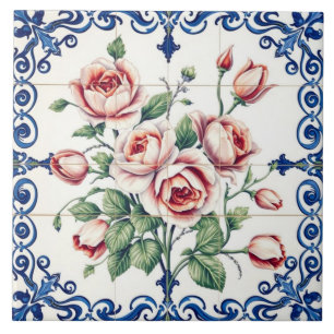 carreau du bouquet de roses classique