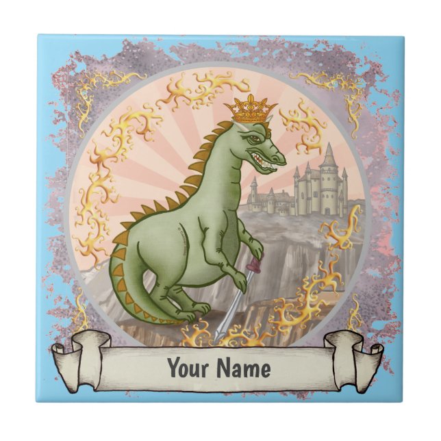 Carreau du dragon de château (Devant)