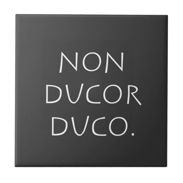 Carreau duco non ducor (Devant)