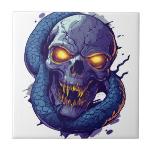 Carreau Duel du Crâne et du Serpent