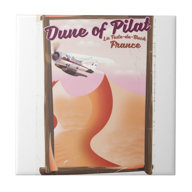 Carreau Dune de Pilat, Dunes affiche de voyage France vint (Devant)