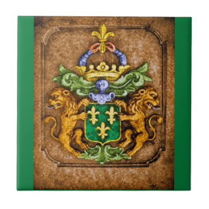 Carreau Dutch van Westervelt Family Armoiries c 1600