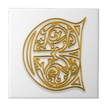 E Monogramme "Irish Gold" Carrelage en céramique
