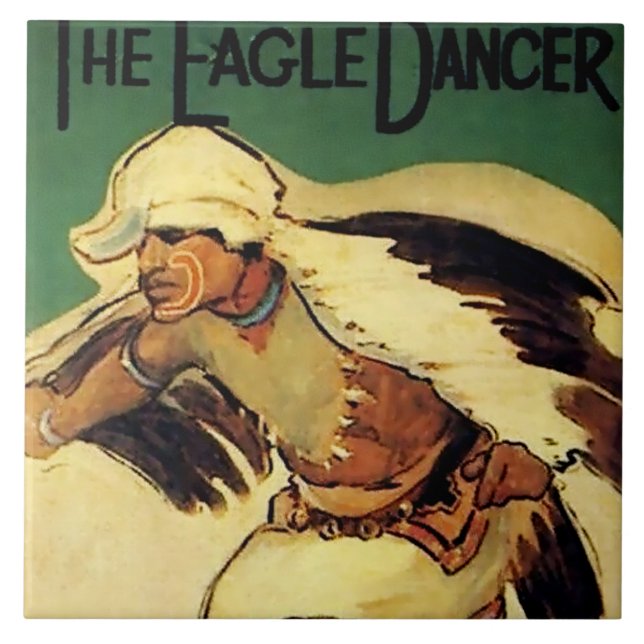 Carreau “Eagle Dancer” Art occidental par Gerald Cassidy (Devant)