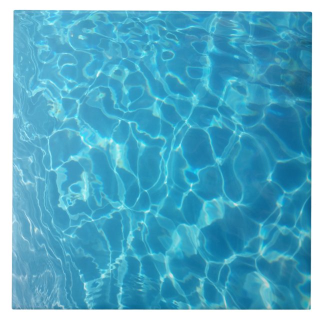 Carreau Eau de piscine bleu ciel cristallin (Devant)