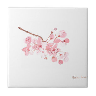 Carreau Eau rose cerisier sakura japonais